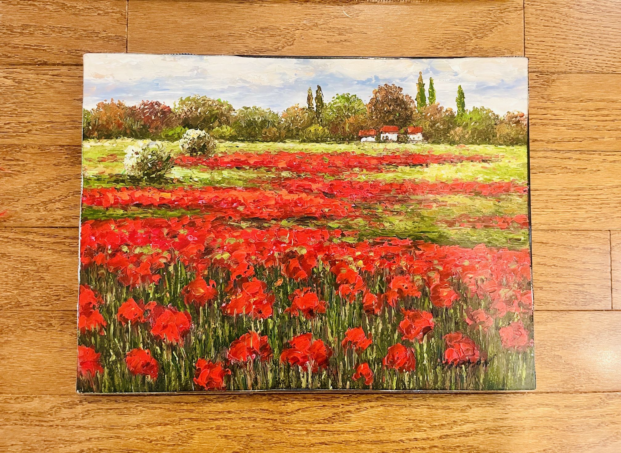 Italian Landscape, Signed Oil Painting