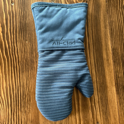 All Clad Oven Mitt Indigo Blue Cotton Premium Silicone Kitchen Accessories NICE