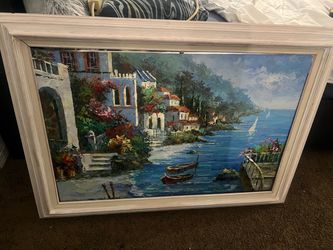 Framed painting