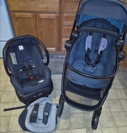 🔥Maxi-Cosi Zelia 2 5-in-1 Complete Modular Travel System Infant Car Seat Stoller Toddler Set
