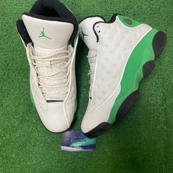 Jordan 13 lucky green size 11men/12.5women