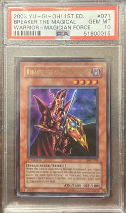 2003 Yu-Gi-Oh Breaker the Magical Warrior MFC 1st Edition PSA 10 Pop 26
