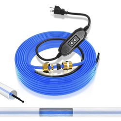 In Pipe Heating Cable Prevents Pipes from Freezing, YeloDeer Internal Self-regulating Heat Trace Cable for Safe Drinking Water, CSA 120 V 100 ft.