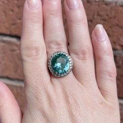 Green Spinel Ring 