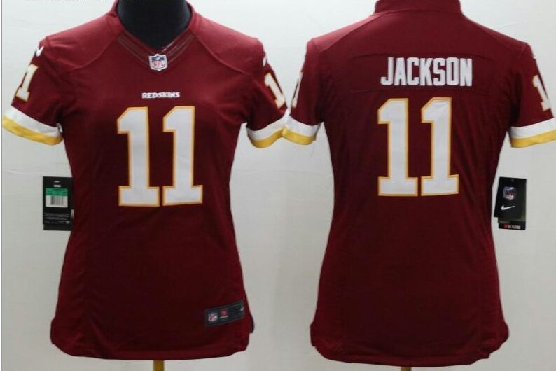 Womens jersey washington redskins Jackson#11 Medium