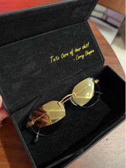Detroit Player Rimless 24KT Gold Sunglasses