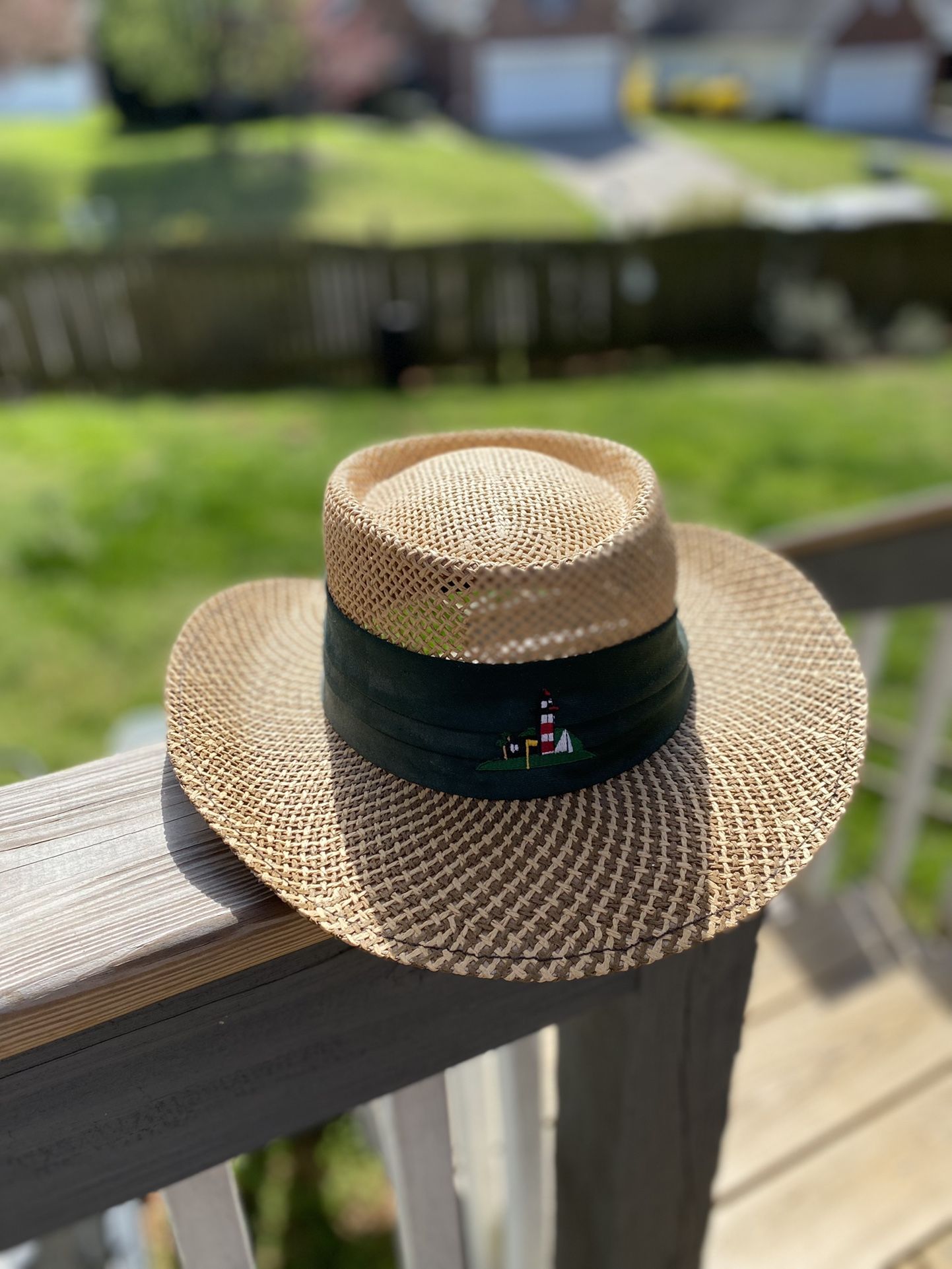 AHEAD Fine Hats Straw Golf Hat