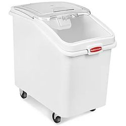Lot of 5 Rubbermaid Mobile Ingredient Bin - 29 x 18 x 29"