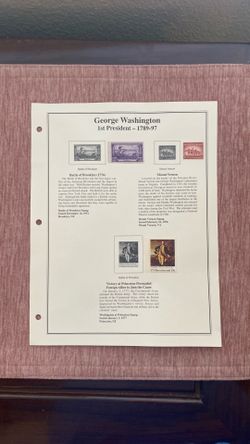 George Washington 1st President-1789-97 stamps