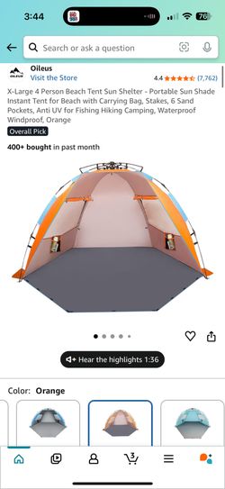 New Beach Tent