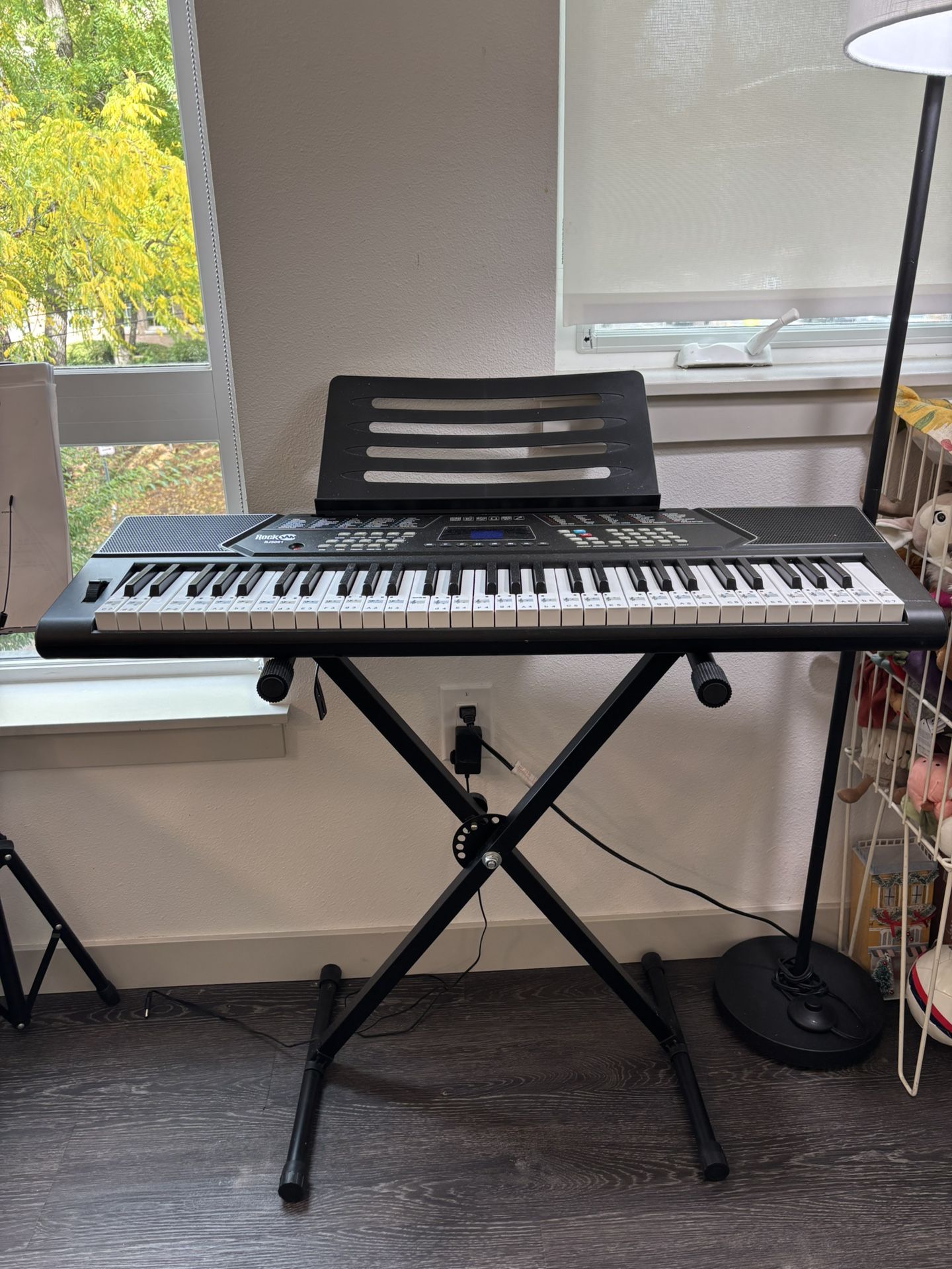 RockJam 61 Key Digital keyboard piano With Stand, Bought $120 Before Tax, Very Good Condition