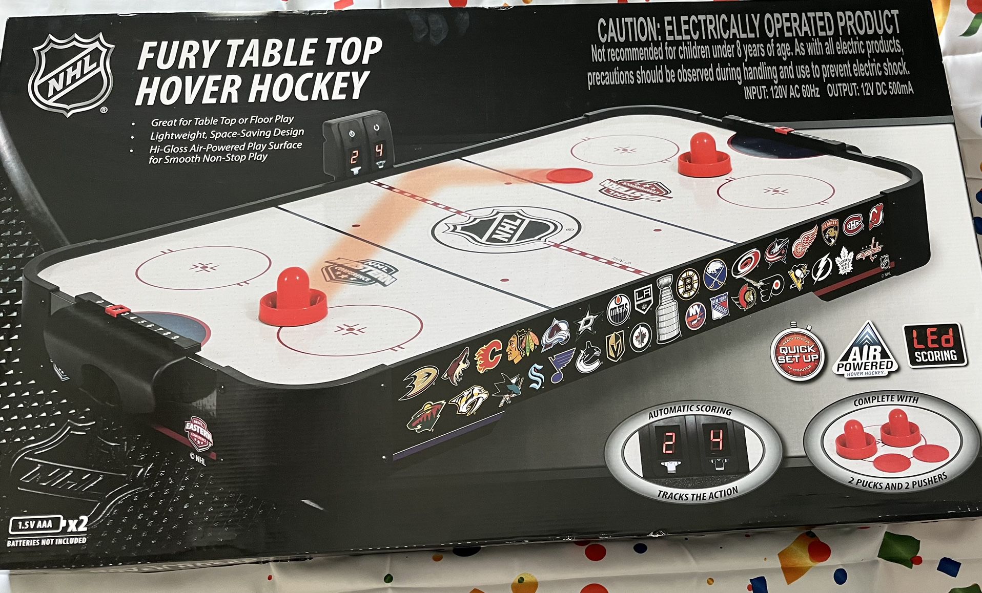 NEW NHL Fury Table Top Hover Hockey Set - NIB