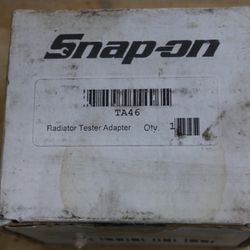 SNAP ON TA46 RADIATOR TESTER ADAPTER NEW IN BOX