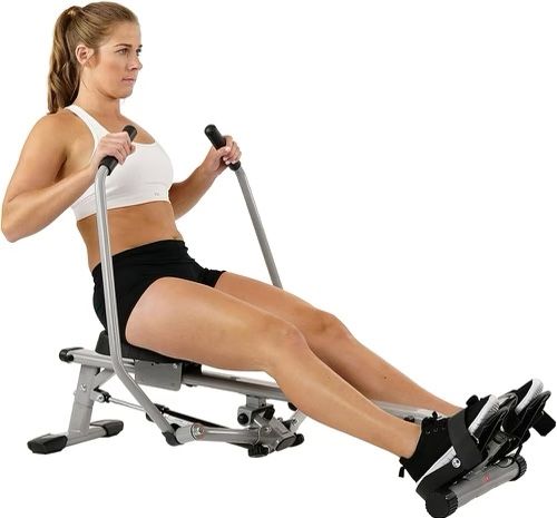 Sunny Health & Fitness Compact Full-Motion Rowing Machine w/Adjustable Resistance