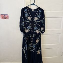 Monsoon Delilah Embroidered Midi Dress