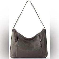 The Sal Brook Hobo Gray Leather Bag