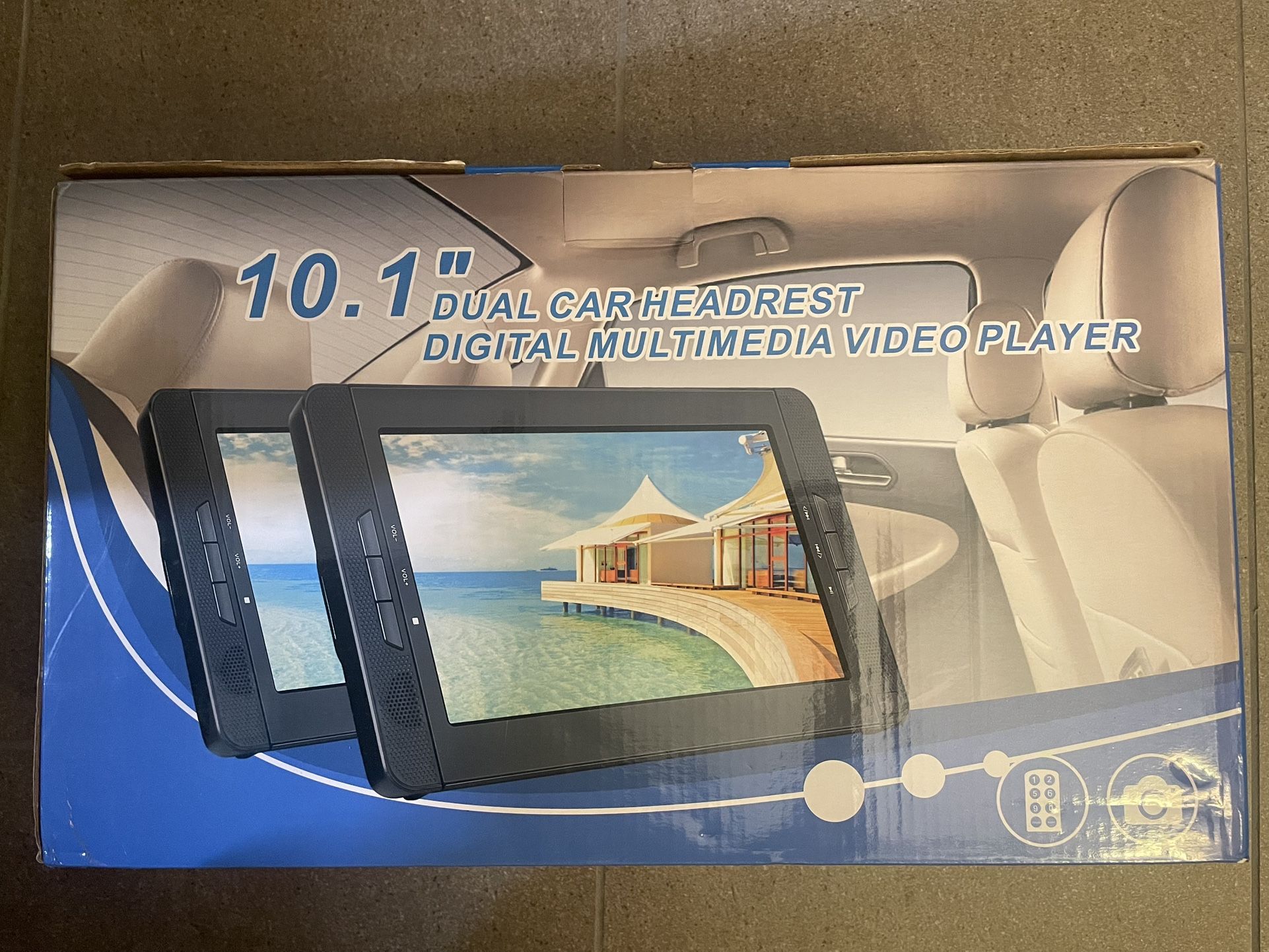 10.1 Dual Car Headrest Digital Multimedia Vedic Player