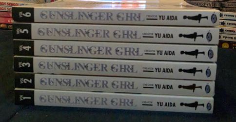 Gunslinger Girl Manga Volumes 1–6 by Yu Aida mostly 1st Printings