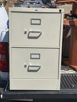 Two drawer filing Cabinet With Key And Lock