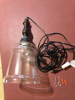 Glass Plug in light pendant