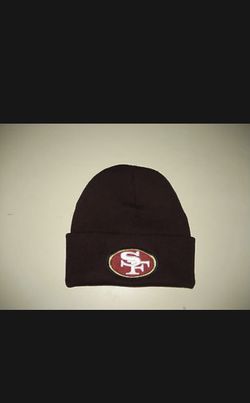 San Francisco 49ers Long Beanie Skull Cap Hat Embroidered SF Cuff Cuffed