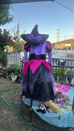 Girls Witch Halloween Costume with Hat