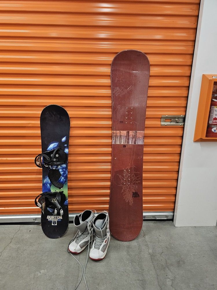 Snowboards + Shoes (Size 9)