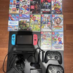 Nintendo Switch with Games