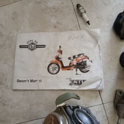 This Is The Manual For Both Of The Bike And The Old Carburetor And He Has A New Battery On It