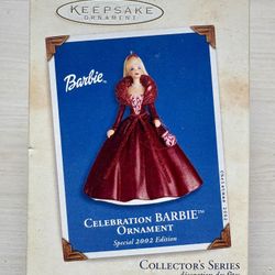 2002 #3 Celebration Barbie Christmas Ornament 
