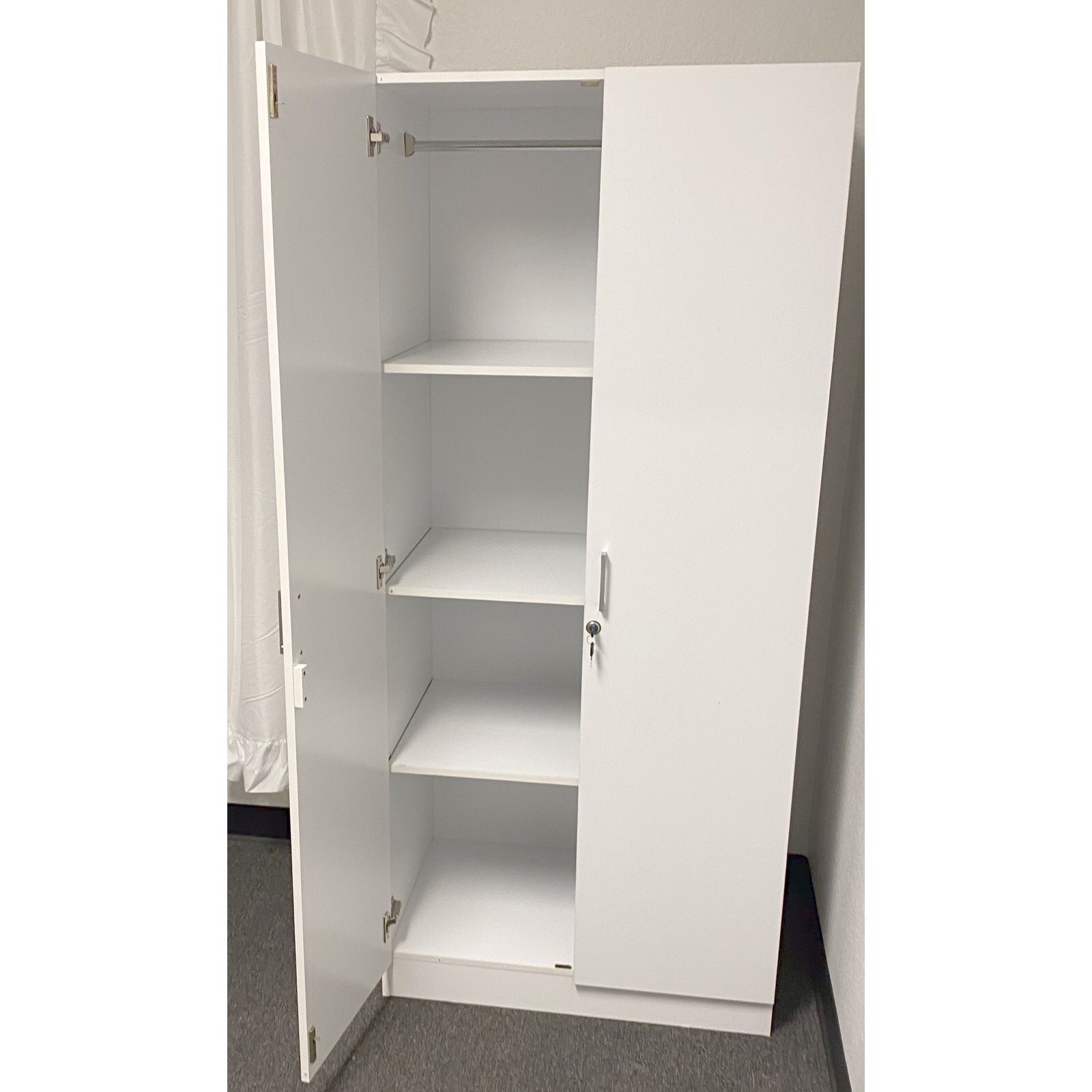 New!! armoire, cabinet, wardorbe, pantry, bedroom furniture, W LOCK