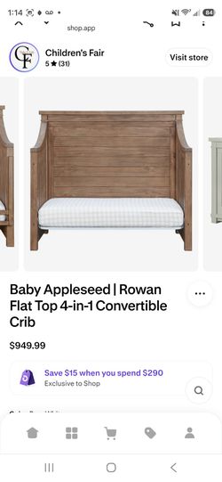 Baby Appleseed Rowan toddler bed only