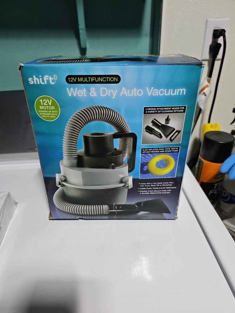 Shift Wet & Dry Auto Vacuum 12v Motor