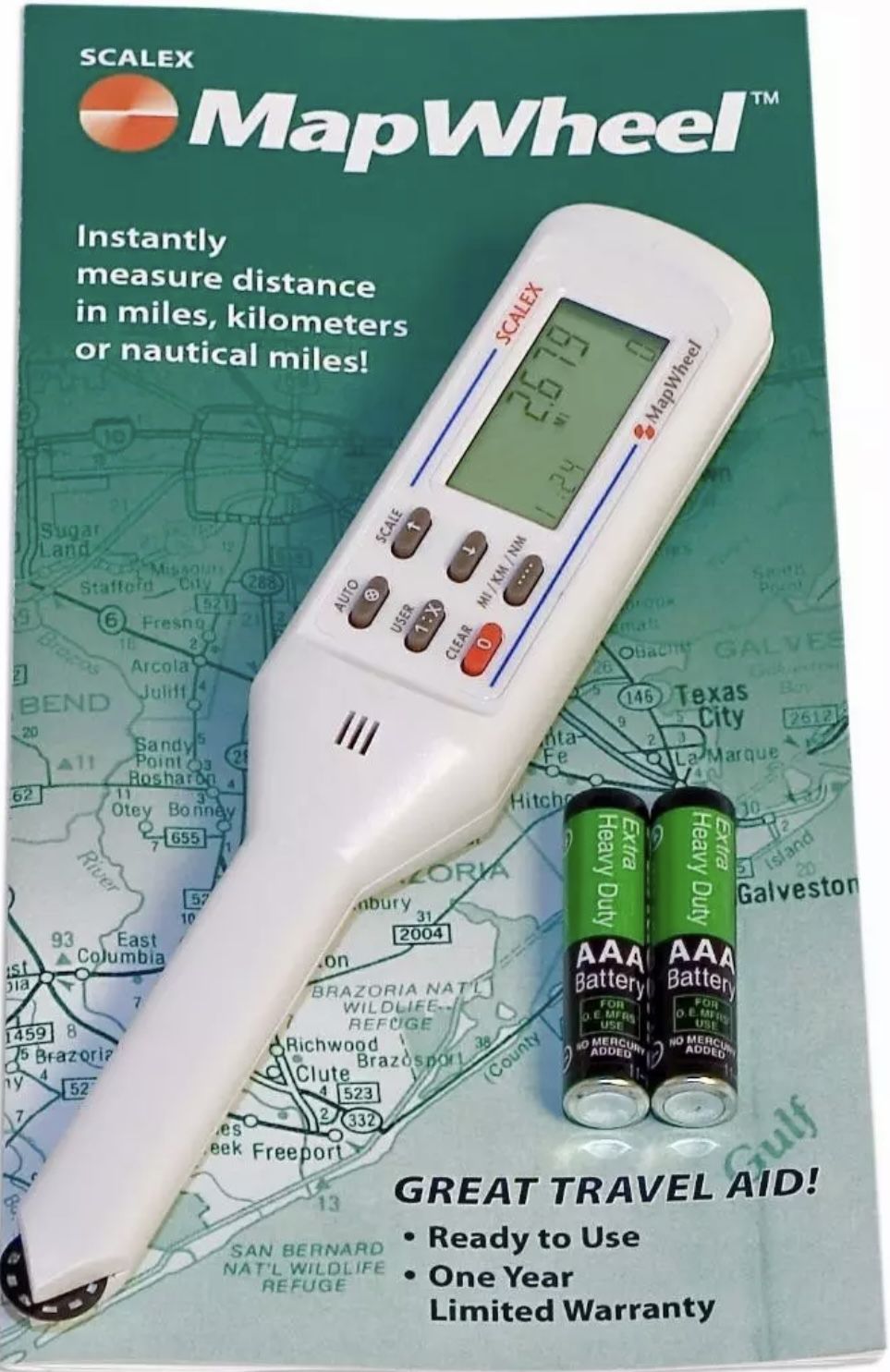 Scalex Electronic Mapwheel - Map Distance Measure - Travel Aid