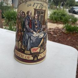 Set of 2 Miller Beer Collectible Steins