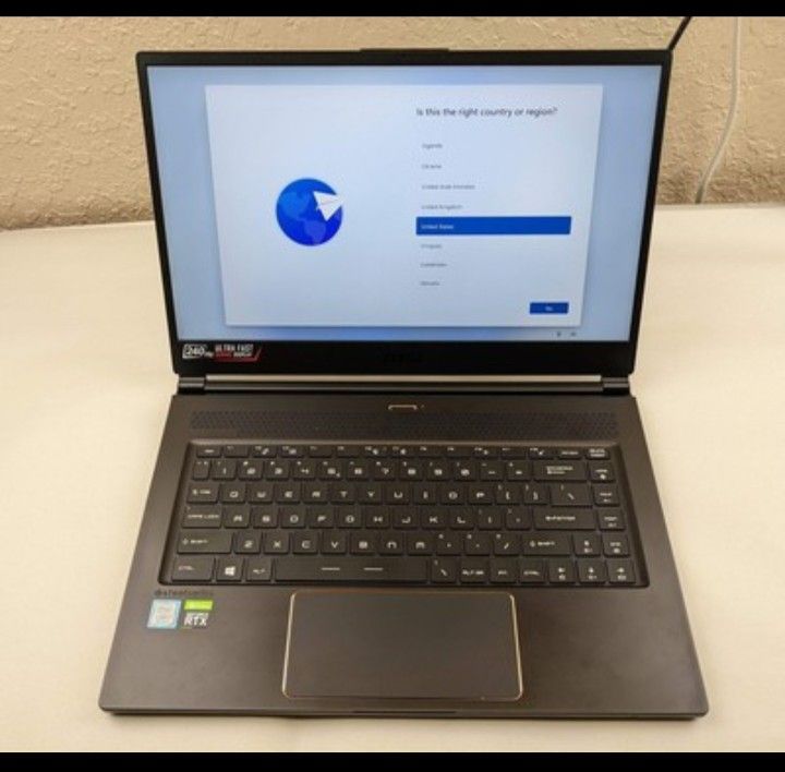 MSI GS65 Stealth Gaming Laptop | 15.6" 240Hz FHD | Intel i7-9750H | RTX 2070 Max-Q | 32GB RAM | 1TB SSD | Windows 11