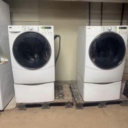 White Washer And Dryer (Electric)