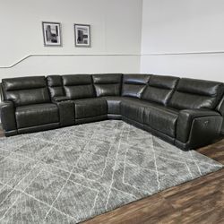 Lauretta Leather Power Recliner - FREE DELIVERY