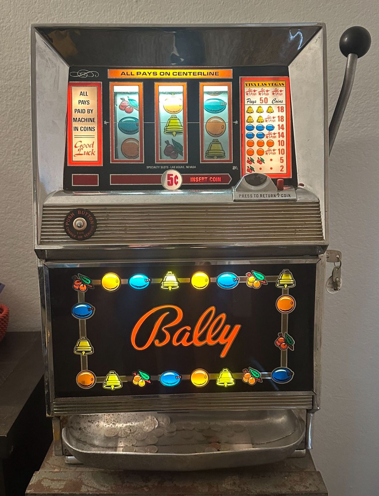 Working Bally Slot Machine