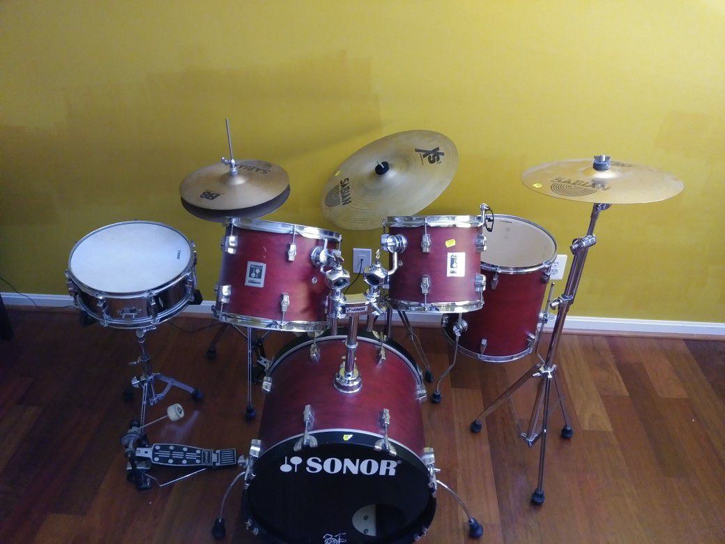 Sonor Drum Set 8 Pieces $299 in Excellent Condition