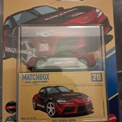 2025 Matchbox Collectors #20 2023 Toyota GR Supra BLACK | RED | ADVAN | FSC
