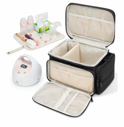Breast Pump Bag with Organizer Compartments