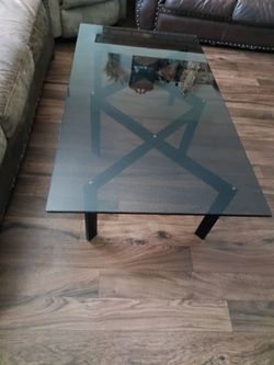 Black Glass Table