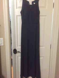 Sangria Navy evening maxi dress size 10