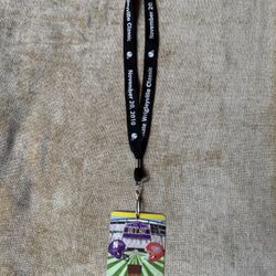 Black Lanyard with Event Badge