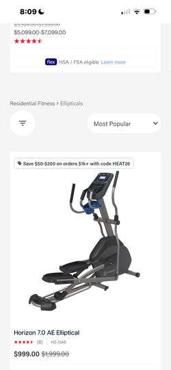 Horizon ELLIPTICAL 7.0