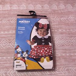 Minnie mouse disney costume 6-12