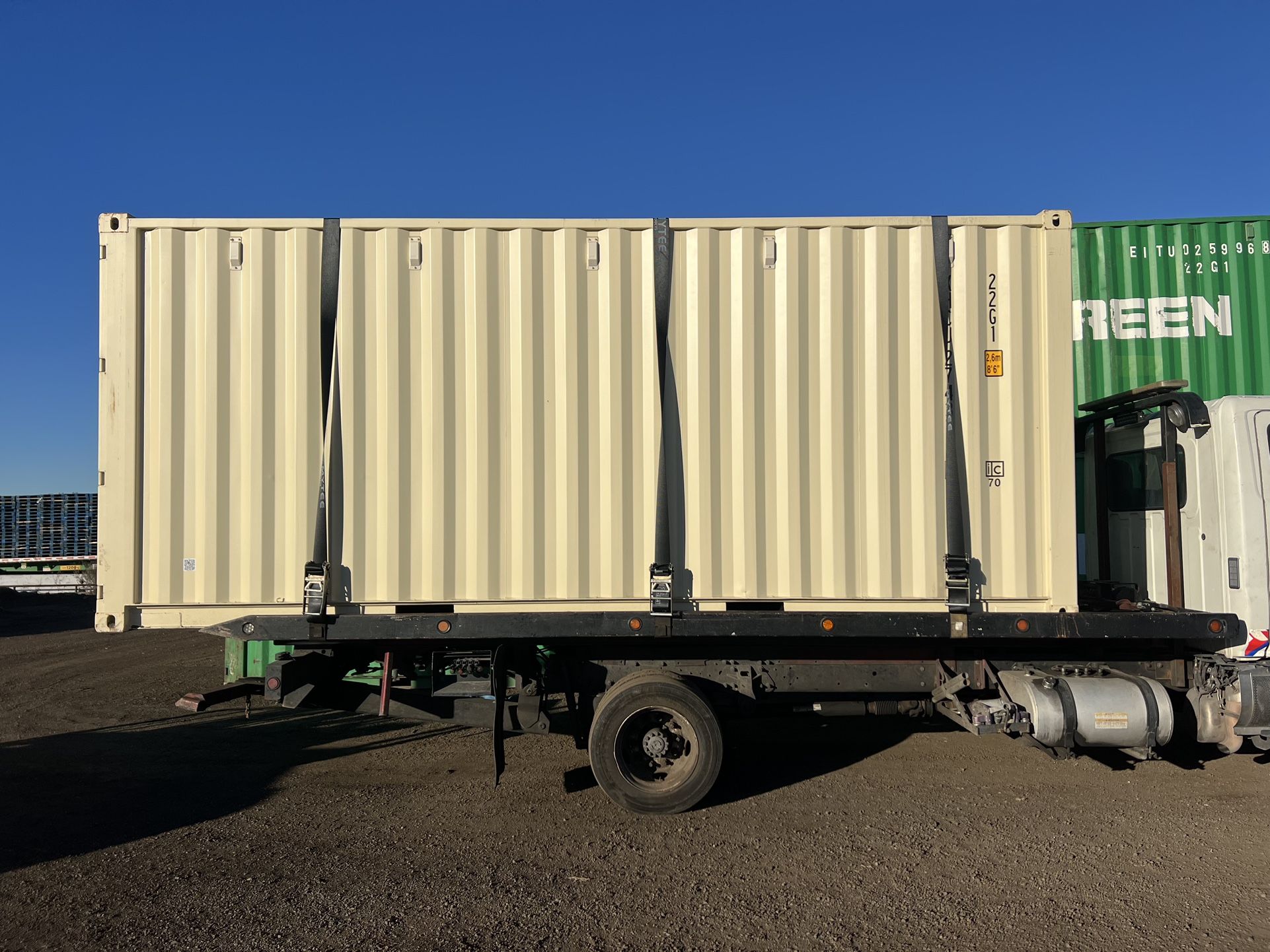 20 FOOT NEW 1-TRIP CONTAINER STD SHED,STORAGE,SHIPPING,CONEX