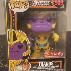 MARVEL THANOS BLACK LIGHT FUNKO POP