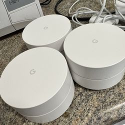 Google Wifi - AC1200 - Mesh WiFi System - Wifi Router - 4500 Sq Ft Coverage - 3 pack